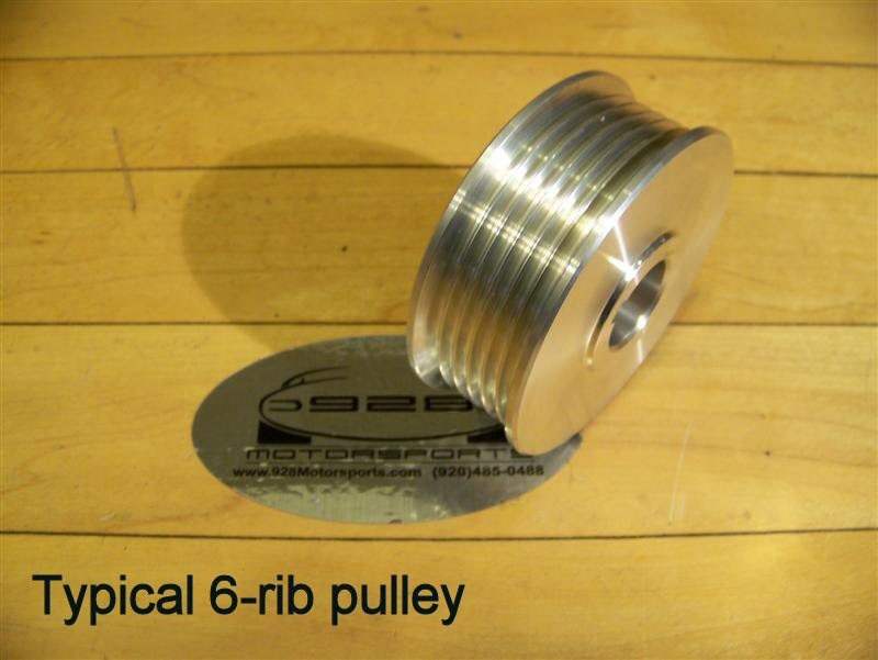 928 Motorsports 6-Rib Pulleys for ProCharger Superchargers. 3.00 